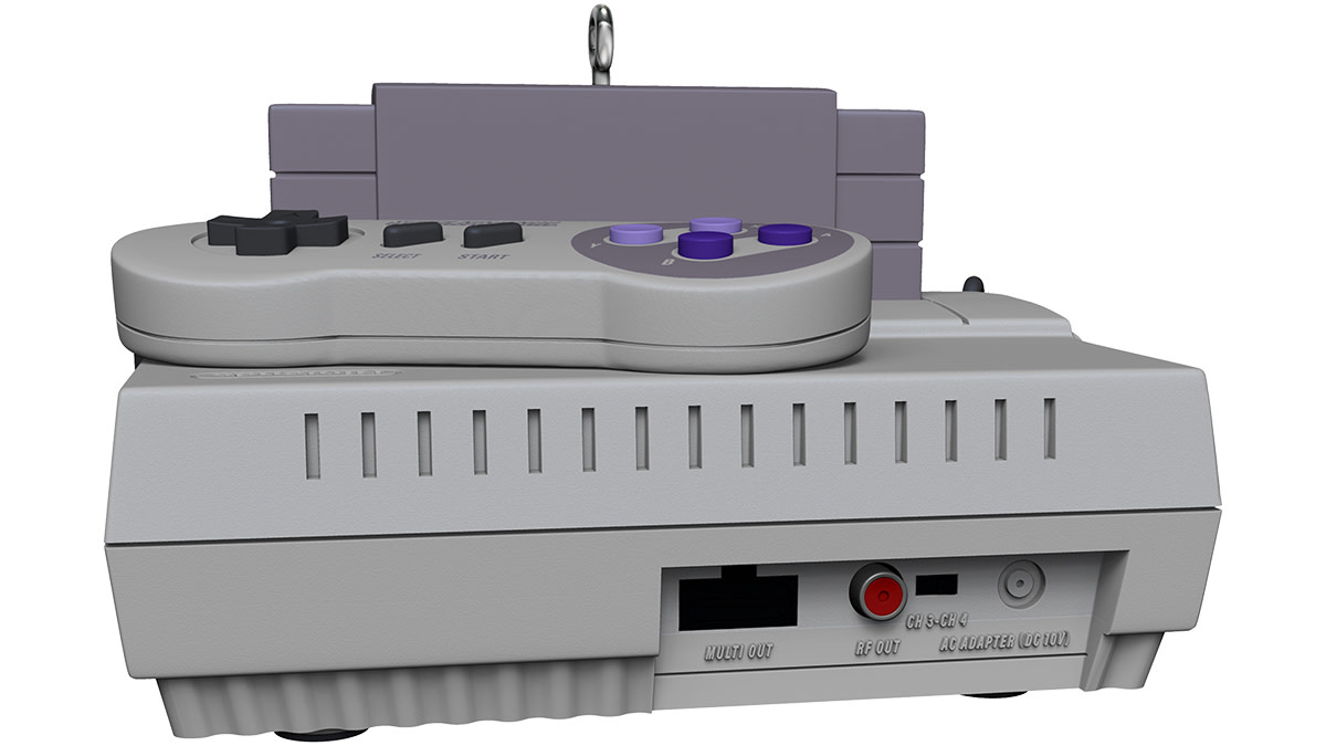 Nintendo Super NES Console Ornament With Light and Sound